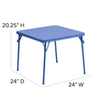 Ensemble table et chaises pliantes 5 pièces pour enfants