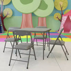Ensemble table et chaises pliantes 5 pièces pour enfants