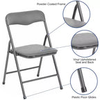 Ensemble table et chaises pliantes 5 pièces pour enfants