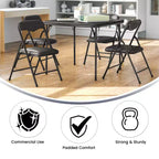 Ensemble table et chaises pliantes 5 pièces pour enfants