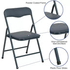 Ensemble table et chaises pliantes 5 pièces pour enfants