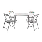 Ensemble table et chaises pliantes 5 pièces pour enfants