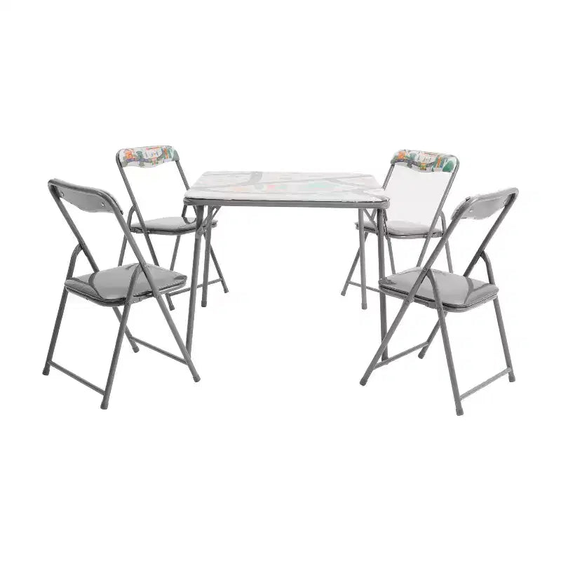 Ensemble table et chaises pliantes 5 pièces pour enfants