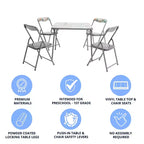 Ensemble table et chaises pliantes 5 pièces pour enfants
