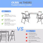 Ensemble table et chaises pliantes 5 pièces pour enfants