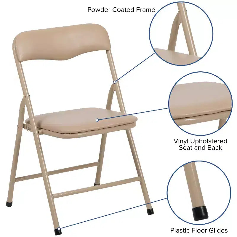 Ensemble table et chaises pliantes 5 pièces pour enfants