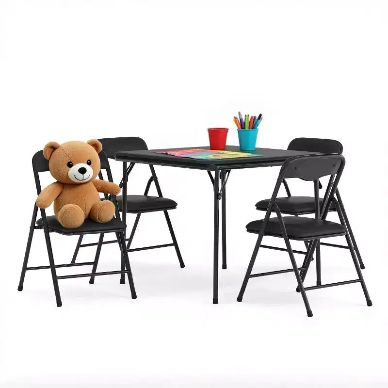 Ensemble table et chaises pliantes 5 pièces pour enfants