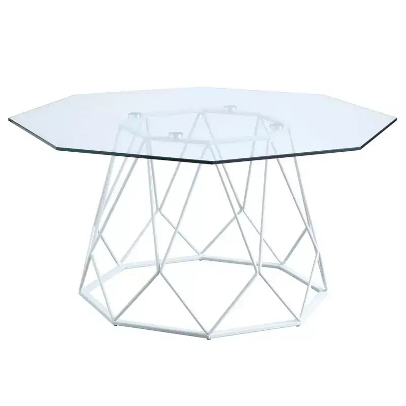 Table basse Hamela avec plateau en verre