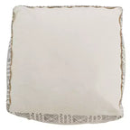 Pouf de sol Mudcloth à motif abstrait