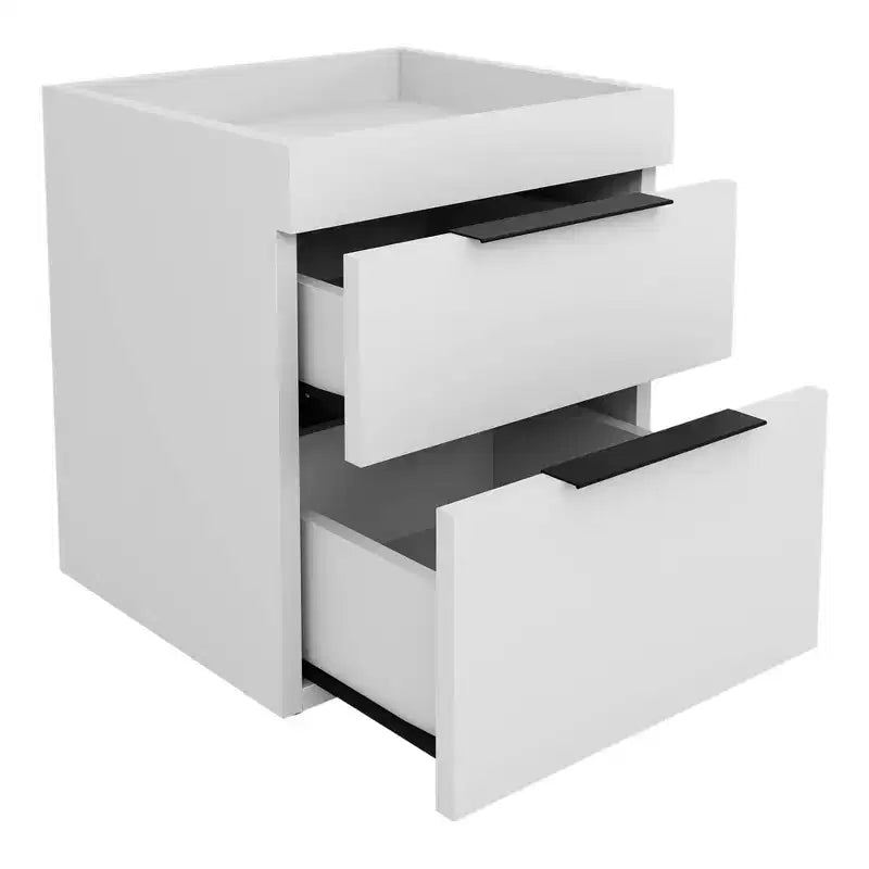 Table de chevet Carter moderne à deux tiroirs