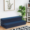 Matelas pliant futon en mousse de 10 cm (4 po) pliant en quatre, format grand lit