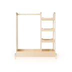 Centre de déguisement « See and Store » : Organisateur de vêtements et de costumes pour enfants, Étagère de rangement suspendue avec miroir et bacs de rangement