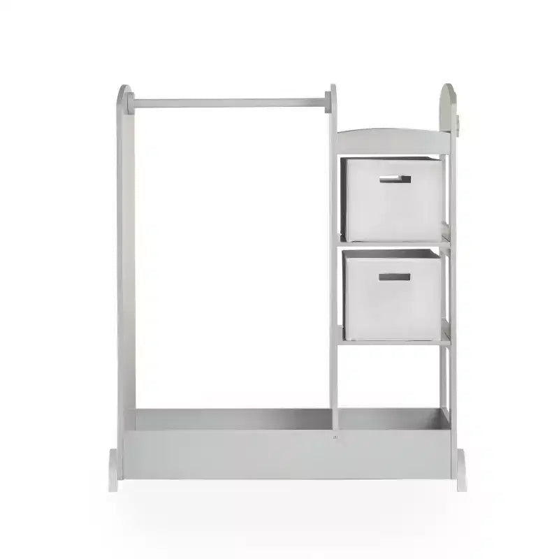 Centre de déguisement « See and Store » : Organisateur de vêtements et de costumes pour enfants, Étagère de rangement suspendue avec miroir et bacs de rangement