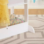 Centre de déguisement « See and Store » : Organisateur de vêtements et de costumes pour enfants, Étagère de rangement suspendue avec miroir et bacs de rangement
